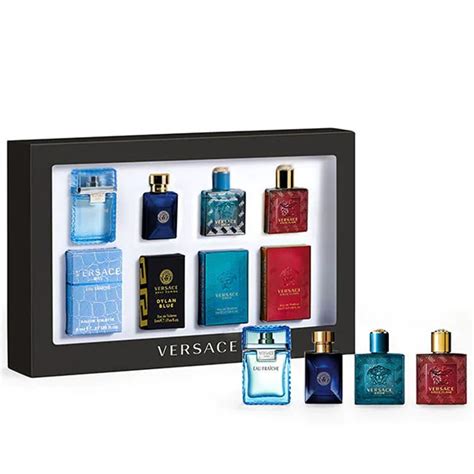 versace colonge gift set|Versace men's cologne sampler set.